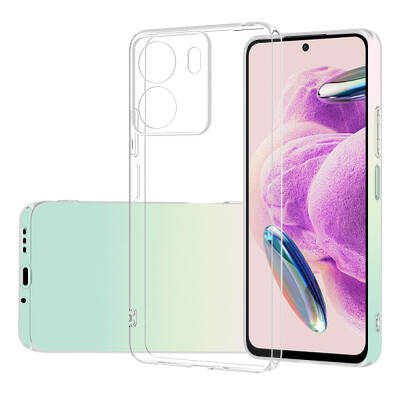 Xiaomi Poco C65 Kılıf Zore Süper Silikon Kapak Renksiz