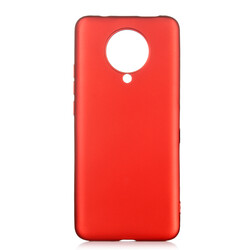 Xiaomi Poco F2 Pro Kılıf Zore Premier Silikon Kapak Kırmızı