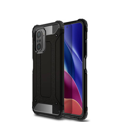 Xiaomi Poco F3 Case Zore Crash Silicon Cover Black