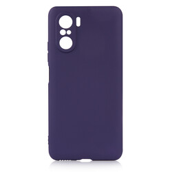 Xiaomi Poco F3 Case Zore Premier Silicon Cover Navy blue