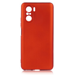 Xiaomi Poco F3 Kılıf Zore Premier Silikon Kapak Kırmızı