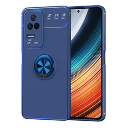 Xiaomi Poco F4 Case Zore Ravel Silicon Cover Blue