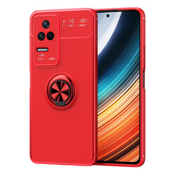 Xiaomi Poco F4 Kılıf Zore Ravel Silikon Kapak Kırmızı