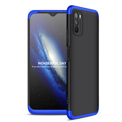 Xiaomi Poco M3 Case Zore Ays Cover Black-Blue
