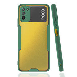 Xiaomi Poco M3 Case Zore Parfe Cover Dark Green
