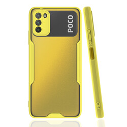 Xiaomi Poco M3 Case Zore Parfe Cover Yellow