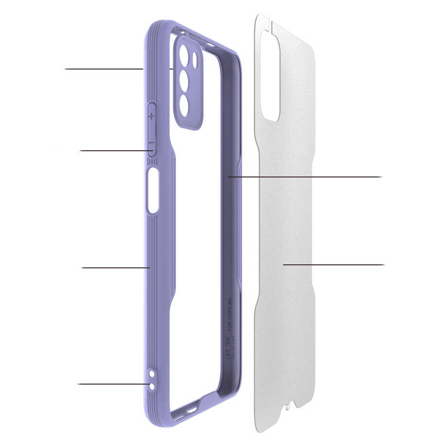 Xiaomi Poco M3 Kılıf Zore Parfe Kapak - 7