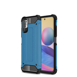 Xiaomi Poco M3 Pro Case Zore Crash Silicon Cover Blue