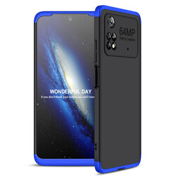 Xiaomi Poco M4 Pro 4G Case Zore Ays Cover Black-Blue