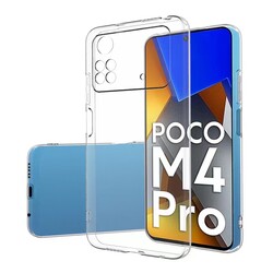 Xiaomi Poco M4 Pro 4G Kılıf Zore Süper Silikon Kapak Renksiz