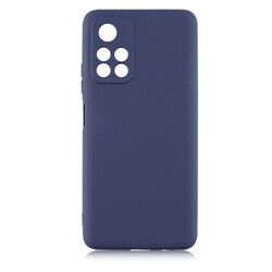 Xiaomi Poco M4 Pro 5G Case Zore Premier Silicon Cover Navy blue
