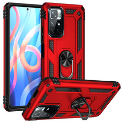Xiaomi Poco M4 Pro 5G Case Zore Vega Cover Red