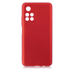 Xiaomi Poco M4 Pro 5G Kılıf Zore Premier Silikon Kapak Kırmızı
