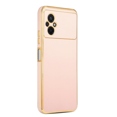 Xiaomi Poco M5 Case Zore Bark Cover Rose Gold