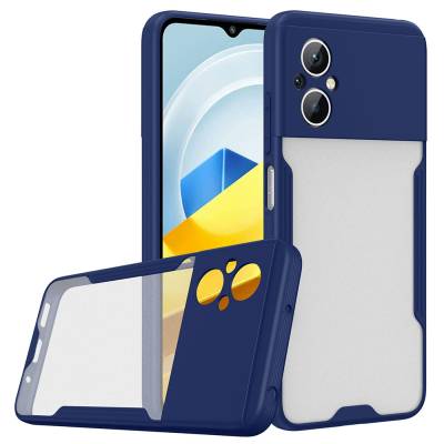 Xiaomi Poco M5 Case Zore Parfe Cover Navy blue
