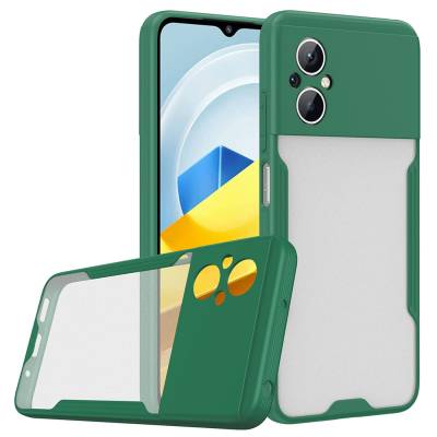 Xiaomi Poco M5 Case Zore Parfe Cover Dark Green