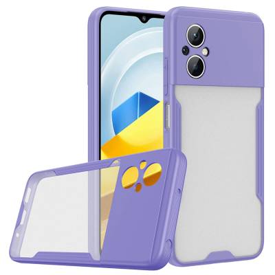 Xiaomi Poco M5 Case Zore Parfe Cover Purple