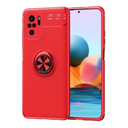 Xiaomi Poco M5S Kılıf Zore Ravel Silikon Kapak Kırmızı