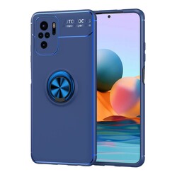 Xiaomi Poco M5S Kılıf Zore Ravel Silikon Kapak Mavi