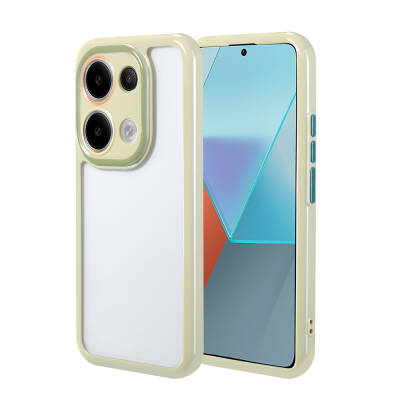 Xiaomi Poco M6 Pro 4G Case Camera Protected Colorful Edge Frame Design Zore Vitamin Cover Green