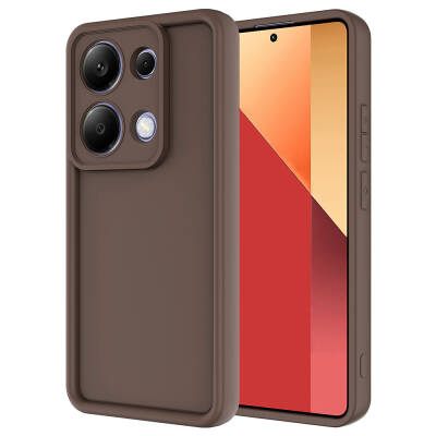 Xiaomi Poco M6 Pro 4G Case Camera Protected Zore Ananas Cover Brown