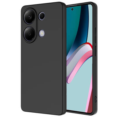 Xiaomi Poco M6 Pro 4G Case Zore Mara Lansman Cover Black