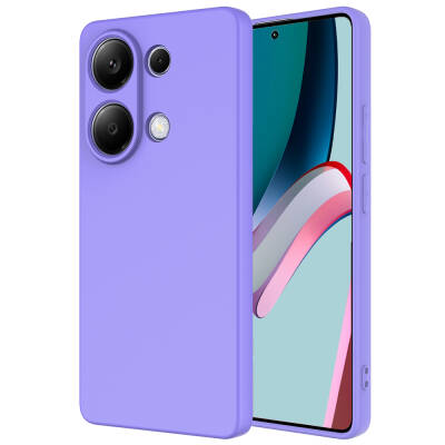 Xiaomi Poco M6 Pro 4G Case Zore Mara Lansman Cover Lila