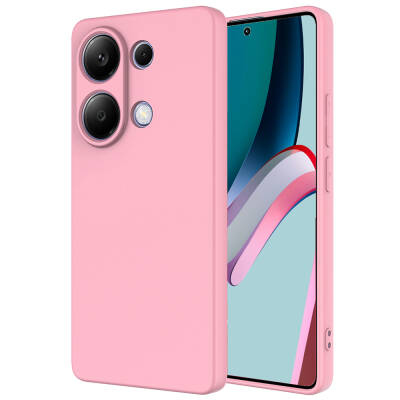 Xiaomi Poco M6 Pro 4G Case Zore Mara Lansman Cover Light Pink