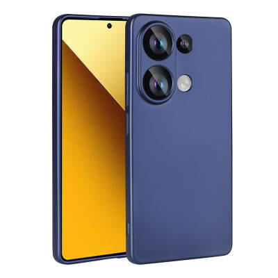 Xiaomi Poco M6 Pro 4G Case Zore Premier Silicone Cover Navy blue