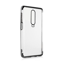 Xiaomi Poco X2 Case Zore Dört Köşeli Lazer Silicon Cover Black