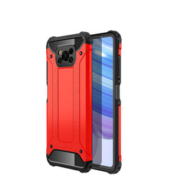 Xiaomi Poco X3 Case Zore Crash Silicon Cover Red