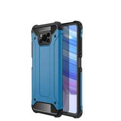 Xiaomi Poco X3 Case Zore Crash Silicon Cover Blue