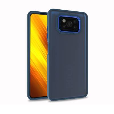 Xiaomi Poco X3 Case Zore Flora Cover Blue