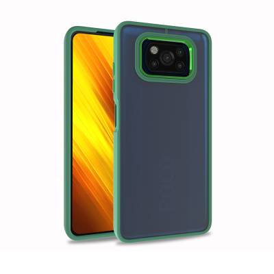 Xiaomi Poco X3 Case Zore Flora Cover Green