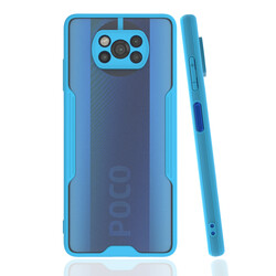 Xiaomi Poco X3 Case Zore Parfe Cover Blue