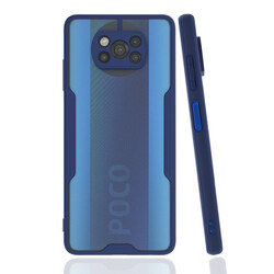 Xiaomi Poco X3 Case Zore Parfe Cover Navy blue