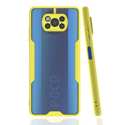 Xiaomi Poco X3 Case Zore Parfe Cover Yellow