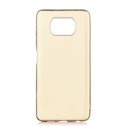 Xiaomi Poco X3 Case Zore Premier Silicon Cover Gold