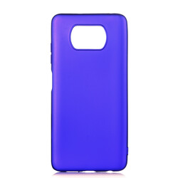 Xiaomi Poco X3 Case Zore Premier Silicon Cover Saks Blue