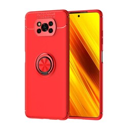 Xiaomi Poco X3 Case Zore Ravel Silicon Cover Red