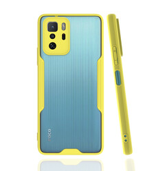 Xiaomi Poco X3 GT Case Zore Parfe Cover Yellow
