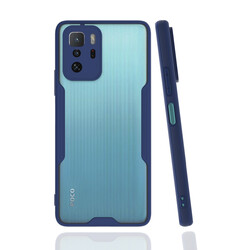 Xiaomi Poco X3 GT Case Zore Parfe Cover Navy blue