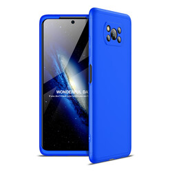 Xiaomi Poco X3 Kılıf Zore Ays Kapak Mavi