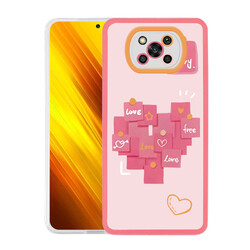 Xiaomi Poco X3 Kılıf Zore M-Fit Desenli Kapak Love Story No2
