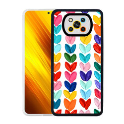 Xiaomi Poco X3 Kılıf Zore M-Fit Desenli Kapak Heart No6