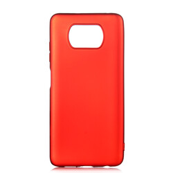 Xiaomi Poco X3 Kılıf Zore Premier Silikon Kapak Kırmızı
