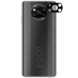 Xiaomi Poco X3 Zore 3D Kamera Camı Siyah