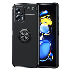 Xiaomi Poco X4 GT Case Zore Ravel Silicon Cover Black