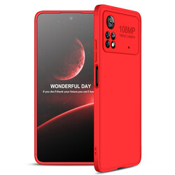 Xiaomi Poco X4 Pro 5G Case Zore Ays Cover Red