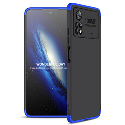 Xiaomi Poco X4 Pro 5G Case Zore Ays Cover Black-Blue